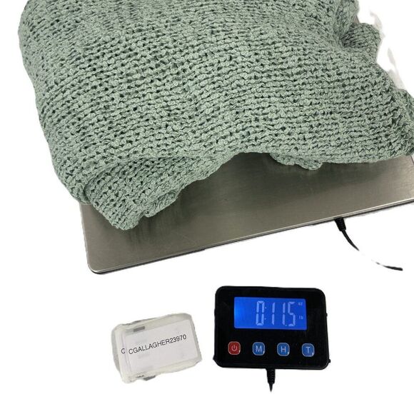 Massimo Dutti Womens Sweater Size S Green Boat Neck Open Knit 5614/608 NWOT - Picture 12 of 12